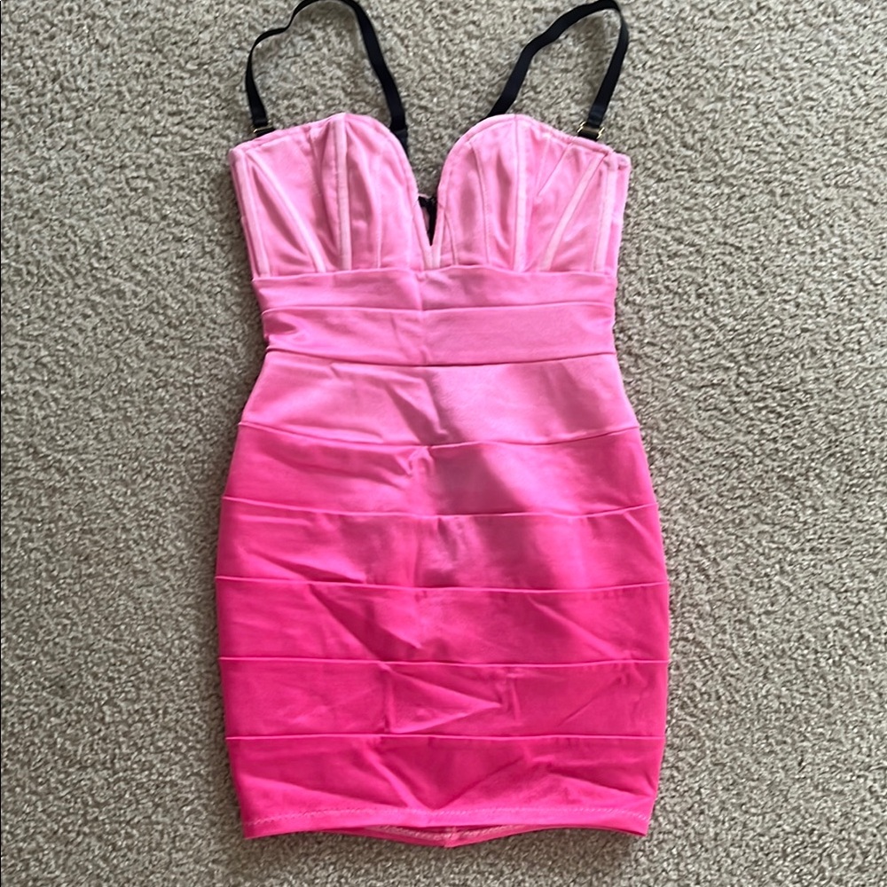 Mark Wong Nark Pink Ombre Dress